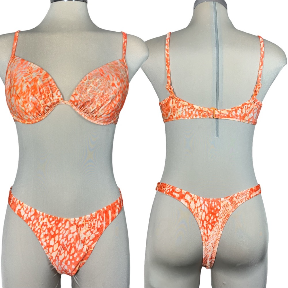 Endless Sun  Orange Two Pieces  Bikinis Swimmers Size M